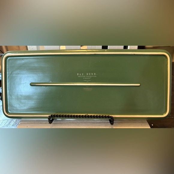 Rae Dunn Artisan Collection Green Tray - Picture 3 of 3